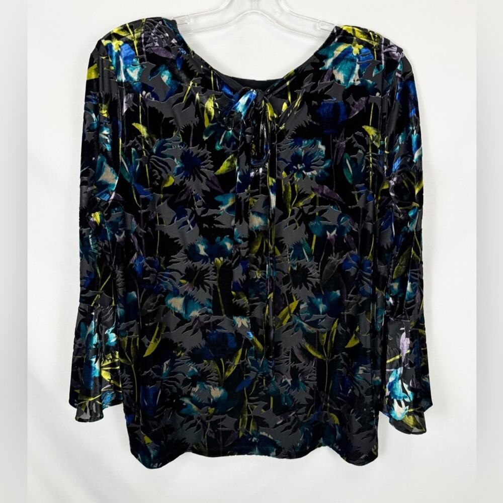The Limited Vintage Size M Velvet Burnout Top Iridescent Holiday Party Cocktail